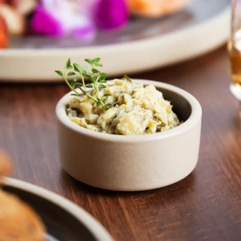 Chef & Sommelier FK548 Geode 1.25 oz. Gray Stackable Stoneware Ramekin by Arc Cardinal - 24/Case