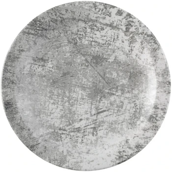 Dudson Maker's Urban 10" Steel Gray Narrow Rim China Plate by Arc Cardinal - 12/Case