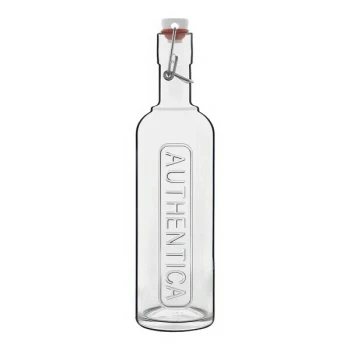 Luigi Bormioli Optima Authentica from BauscherHepp 17 oz. Glass Bottle with Wire Bail Lid