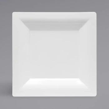 WNA Comet GS65W 6 1/2" Milan Grand White Square Plastic Salad Plate - 168/Case