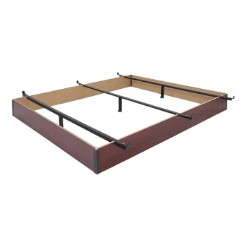 Rize Home 76" x 72" x 10" King Cherry MDF Bed Base