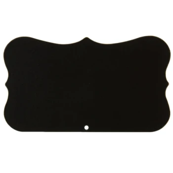 TableCraft 12002 3 1/2" x 2" Reusable Marquee Chalkboard Label - 6/Pack