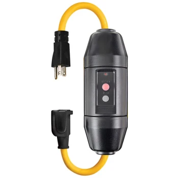Lind Equipment 25080L-2002L Inline GFCI Cord Set with Indicator Light - 24" 12/3 Cord