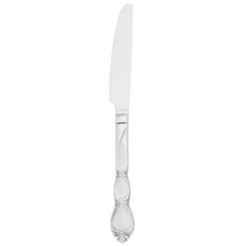 Walco WL22451 Dramatique 9 7/8" 18/10 Stainless Steel Extra Heavy Weight European Table Knife - 12/Case