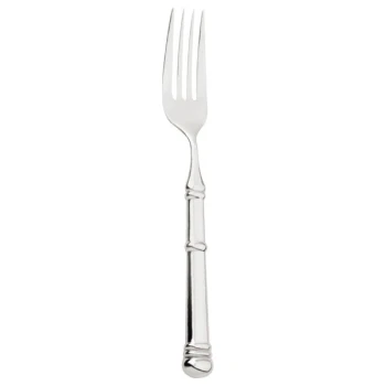 Walco WL520514 Soprano 8 3/8" 18/10 Stainless Steel Extra Heavy Weight 4 Tine European Table Fork - 12/Case