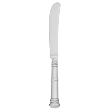 Walco WLS5211 Satin Soprano 7 1/8" 18/10 Stainless Steel Extra Heavy Weight Solid Handle Butter Knife - 12/Case
