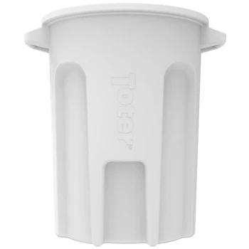 Toter RND32-B0111 32 Gallon White Round Trash Can