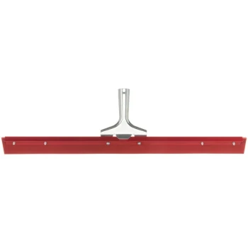 Carlisle Flo-Pac 4007600 24" Straight Red Gum Rubber Heavy-Duty Floor Squeegee with Metal Frame