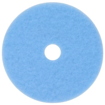 3M 3050 Hi-Performance 19" Sky Blue Burnishing Floor Pad - 5/Case