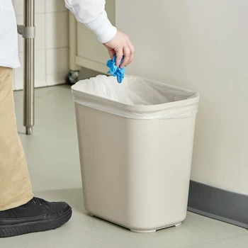Rubbermaid® FG254300BEIG 28 Qt. / 7 Gallon Beige Rectangular Fire-Resistant Medical Wastebasket