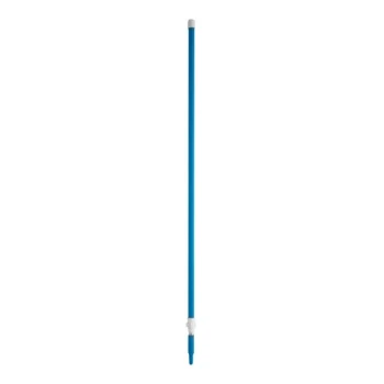 Vikan 29753 62"-109 7/16" Blue Threaded Aluminum Telescopic Broom / Squeegee Handle
