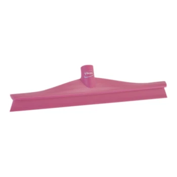 Vikan 71401 15 3/4" Pink Ultra-Hygienic Rubber Floor Squeegee