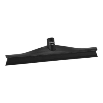 Vikan 71409 15 3/4" Black Ultra-Hygienic Rubber Floor Squeegee