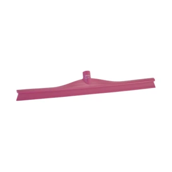 Vikan 71601 23 5/8" Pink Ultra-Hygienic Rubber Floor Squeegee