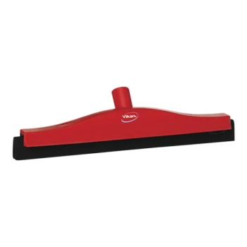 Vikan 77524 15 3/4" Red Double Foam Floor Squeegee with Replacement Cassette