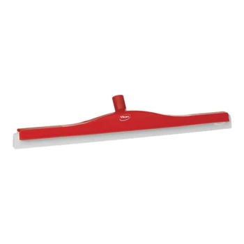 Vikan 77644 23 5/8" Red Double Foam Revolving Neck Floor Squeegee with Replacement Cassette