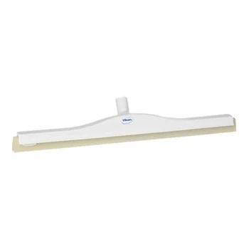 Vikan 77645 23 5/8" White Double Foam Revolving Neck Floor Squeegee with Replacement Cassette