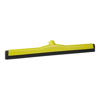 Vikan ColorCore 785516 21 3/4" Yellow Double EVA Foam Floor Squeegee