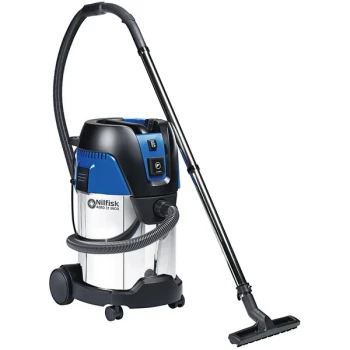 Nilfisk AERO 31-21 PC INOX HEPA 8 Gallon Stainless Steel Wet / Dry Vacuum with HEPA Filtration and Tool Kit - 120V