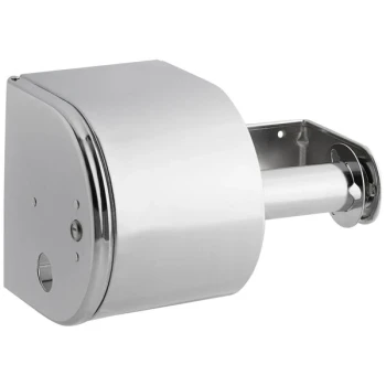 San Jamar R1500XC 4" Double Roll Stainless Steel Toilet Tissue Dispenser with Protective Reserve
