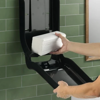 San Jamar Ultrafold EcoLogic T1700REBK C-Fold / Multi-Fold Towel Dispenser
