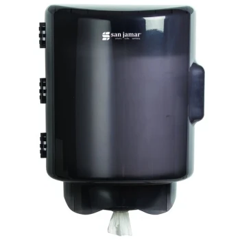 San Jamar T420TBK Center Pull Towel Dispenser - Black Pearl