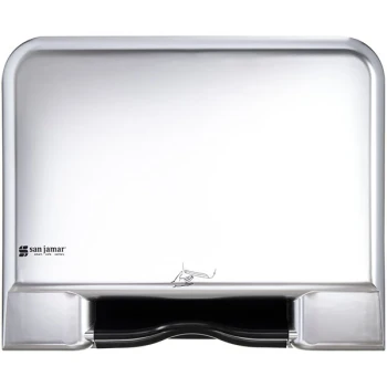 San Jamar T8406SSADA Tear-N-Dry Essence Smart System Hands Free Recessed Roll Towel Dispenser -Stainless Steel Look