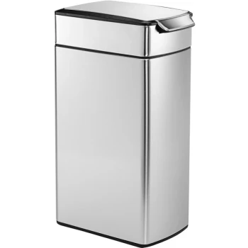 simplehuman CW2016 11 Gallon / 40 Liter Brushed Stainless Steel Slim Rectangular Touch Bar Trash Can