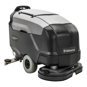 Advance SC901 34D 56115565 34" Cordless Walk-Behind Floor Scrubber with 104 Ah TPPL Batteries and Shelf Charger - 30 Gallon, 36V, 250 RPM
