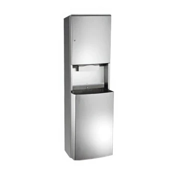 American Specialties, Inc. Roval 10-20469-9 Surface-Mounted Paper Towel Dispenser with 14.8 Gallon Waste Receptacle