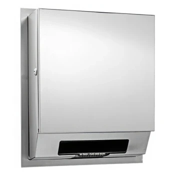 American Specialties, Inc. Simplicity 10-68523A-4 Semi-Recessed Battery-Operated Automatic Paper Towel Dispenser