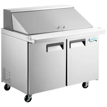 Scratch and Dent Avantco APT-48M-HC 47" 2 Door Mega Top Refrigerated Sandwich Prep Table