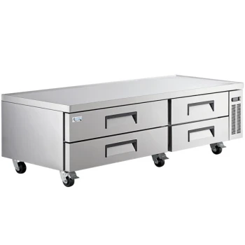 Scratch and Dent Avantco CBE-84-HC 84" 4 Drawer Refrigerated Chef Base