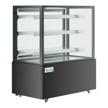 Scratch and Dent Avantco BCFD-48 47 3/16" Black Square Dry Bakery Display Case with LED Lighting