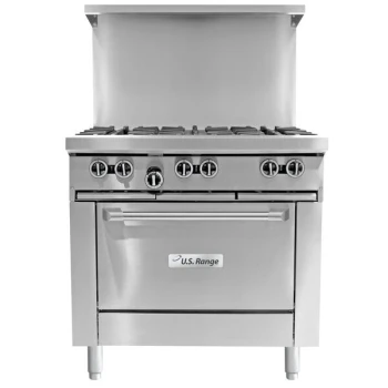 Scratch and Dent U.S. Range U36-G36R Natural Gas 36" Range with Manual Griddle Top and 26" Standard Oven Base - 92,000 BTU
