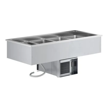 Scratch and Dent ServIt SDC-4A Four Pan Drop-In Refrigerated Cold Food Well - 120V