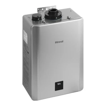 Scratch and Dent Rinnai SENSEI RX180iN Natural Gas / Liquid Propane Wall-Mounted Indoor / Outdoor Tankless Water Heater - 120V, 180,000 BTU, 10.0 GPM