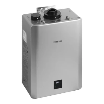 Scratch and Dent Rinnai SENSEI RX199iN Natural Gas / Liquid Propane Wall-Mounted Indoor / Outdoor Tankless Water Heater - 120V, 199,000 BTU, 11.0 GPM
