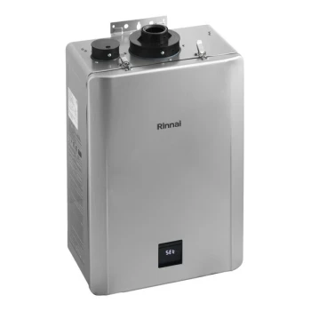Scratch and Dent Rinnai SENSEI RXP199iN Natural Gas / Liquid Propane Wall-Mounted Indoor / Outdoor Tankless Water Heater with Recirculation Pump - 120V, 199,000 BTU, 11.0 GPM