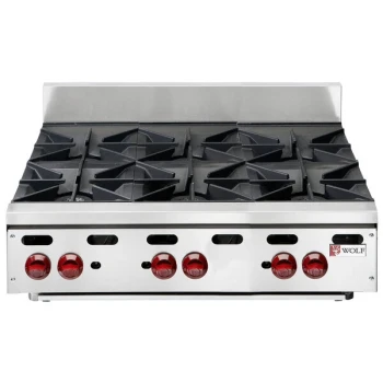 Scratch and Dent Wolf by Vulcan AHP636-NAT Achiever Natural Gas 36" 6 Burner Countertop Range - 180,000 BTU