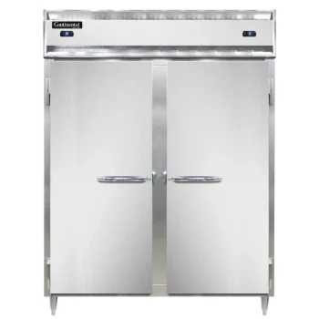 Continental Refrigerator D2RFEN 57" Solid Door Extra-Wide Dual Temperature Reach-In Refrigerator/Freezer