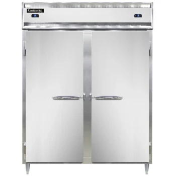Continental Refrigerator D2RFESN 57" Solid Door Extra-Wide, Shallow Depth Dual Temperature Reach-In Refrigerator/Freezer