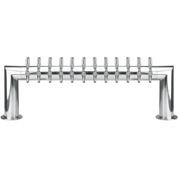 Micro Matic PT4A-12PSS Polished Stainless Steel Air Cooled 12 Tap Tower System