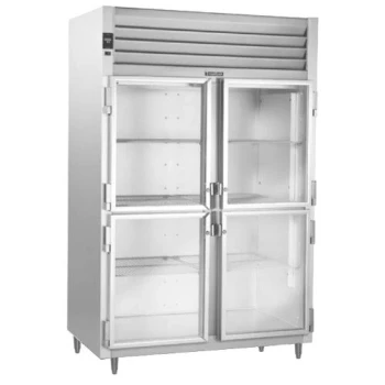 Traulsen RHT226WUT-HHG Stainless Steel 40.8 Cu. Ft. Two Section Glass Half Door Shallow Depth Reach In Refrigerator - Specification Line