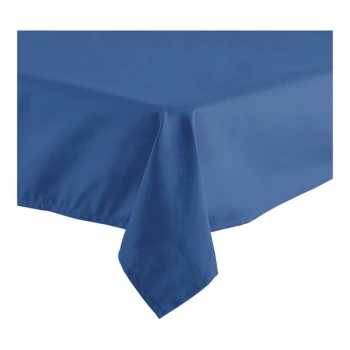 Oxford 54" x 120" Rectangular Royal Blue 100% Spun Polyester Hemmed Cloth Table Cover - 12/Case