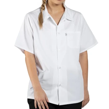 Uncommon Chef 0920 White Customizable Classic Short Sleeve Cook Shirt - 6XL