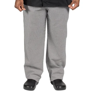 Uncommon Chef 4020 Unisex Houndstooth Customizable Executive Chef Pants - 4XL