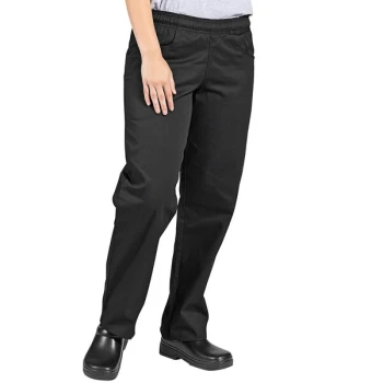 Uncommon Chef 4101 Women's Black Customizable Chef Pants - 2XL