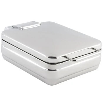 Bon Chef 20308NG 4 Qt. Stainless Steel Hinged Top Half Size Induction Chafer