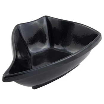Bon Chef 70006BLK Futura 32 Oz. Black Sandstone Finish Cast Aluminum Bowl